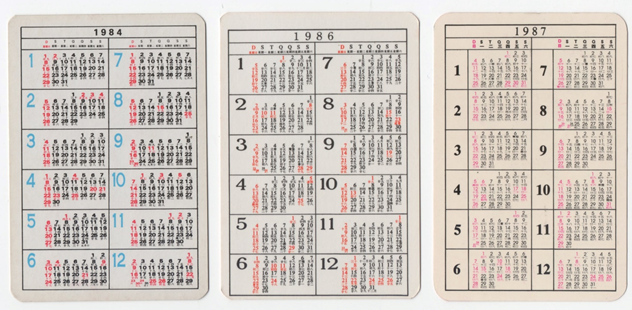 calendarios-banco-oriente-1984-1986-1987-conjunto-verso